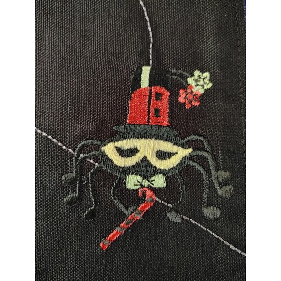 HALLOWEEN 2ea. LONGABERGER  Black Halloween FABRIC Placemats & Napkins NWOT - Picture 2 of 16